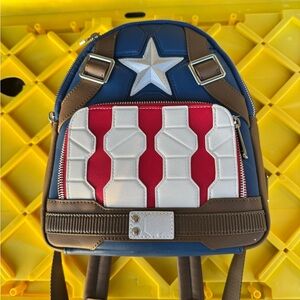 Marvel Living Legend Blue and Brown Backpack